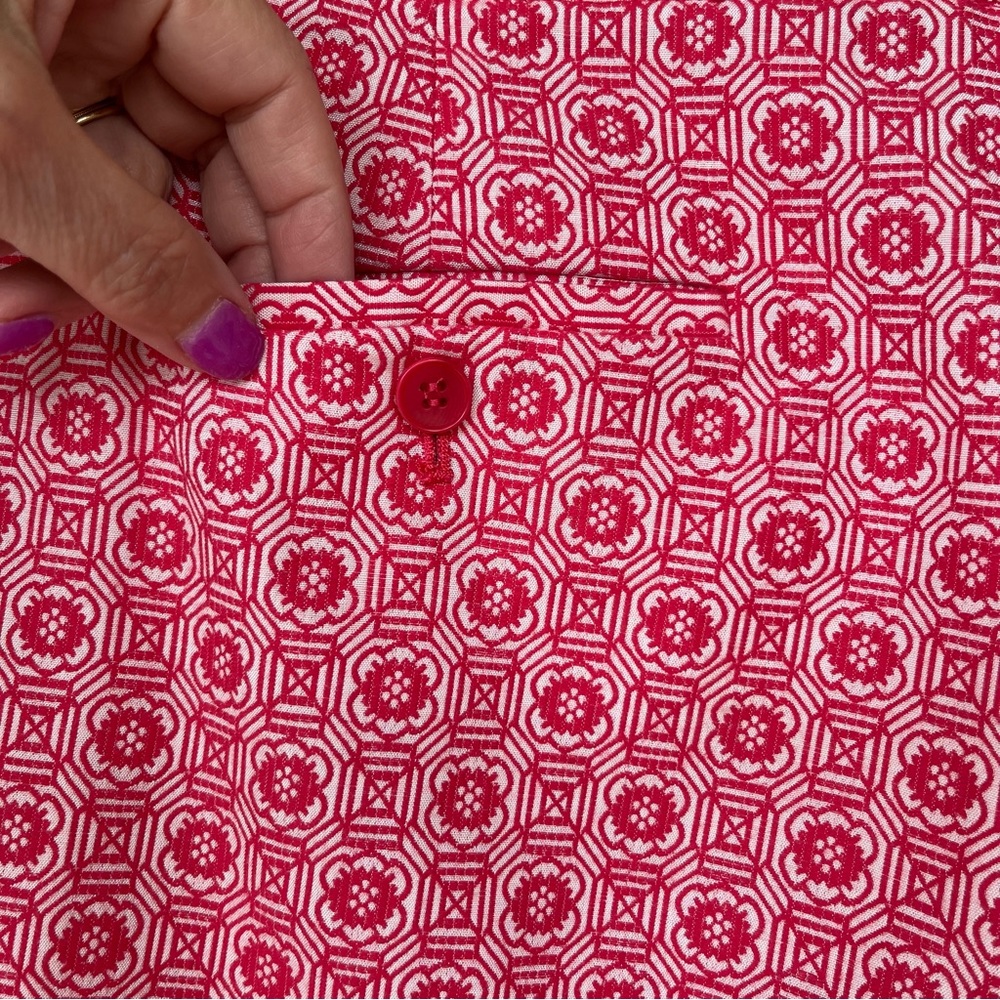 Talbots Pink Patterned Ankle Pants - Picture 7 of 10